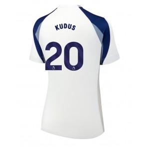 Tottenham Hotspur Mohammed Kudus #20 Replika Hjemmebanetrøje Dame 2025-26 Kortærmet